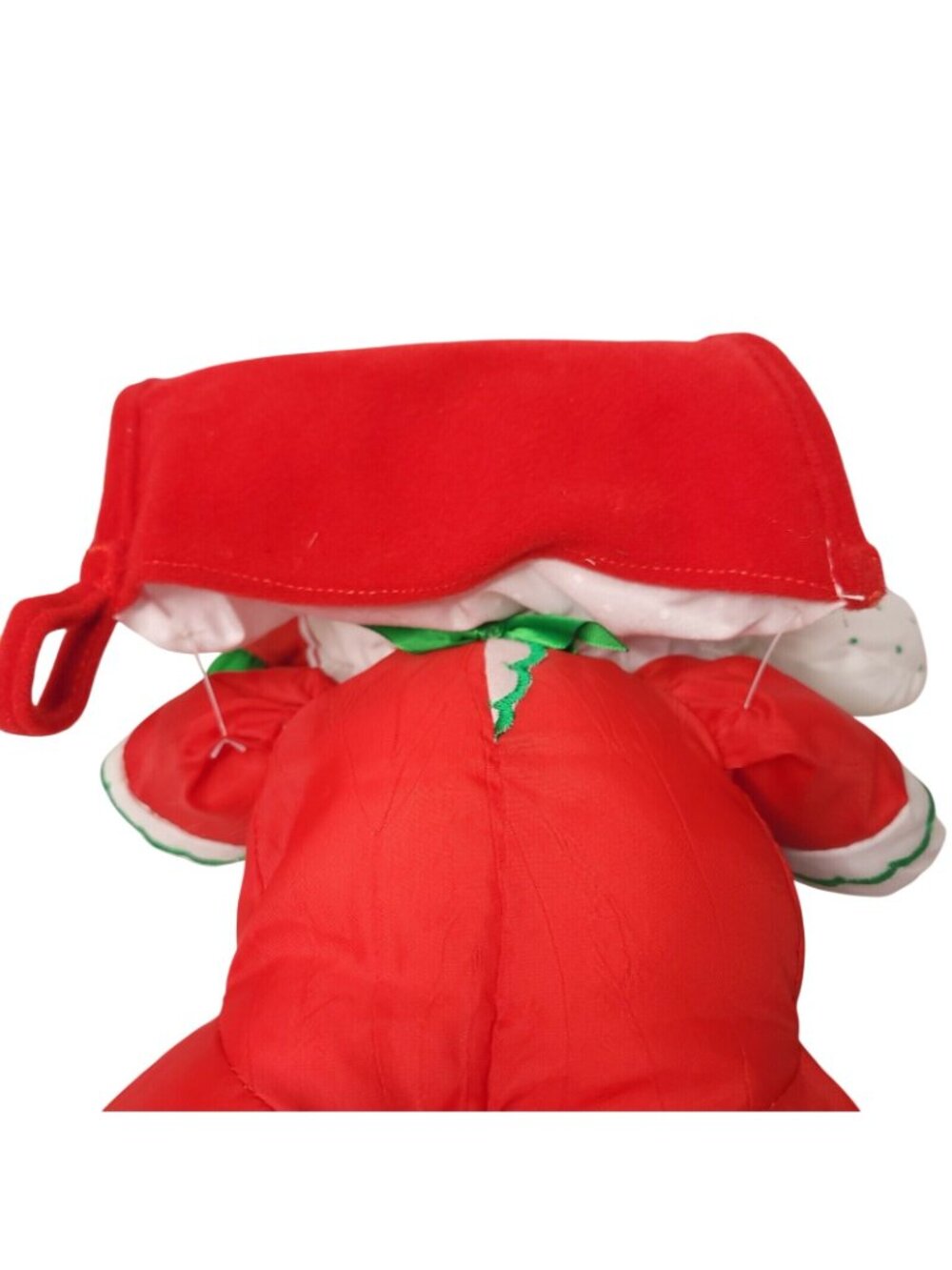 Vintage Fisher-Price Puffalumps 1991 Puppy Christmas Stocking Plush Red & White - Picture 4 of 6